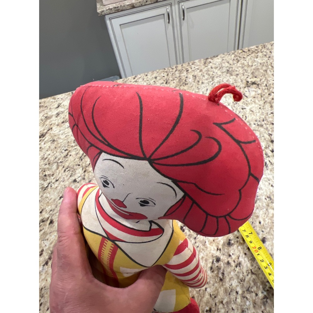 Vintage McDonald's Ronald McDonald Plush Cloth Doll 13 Inch Collectible Toy - Picture 4 of 4